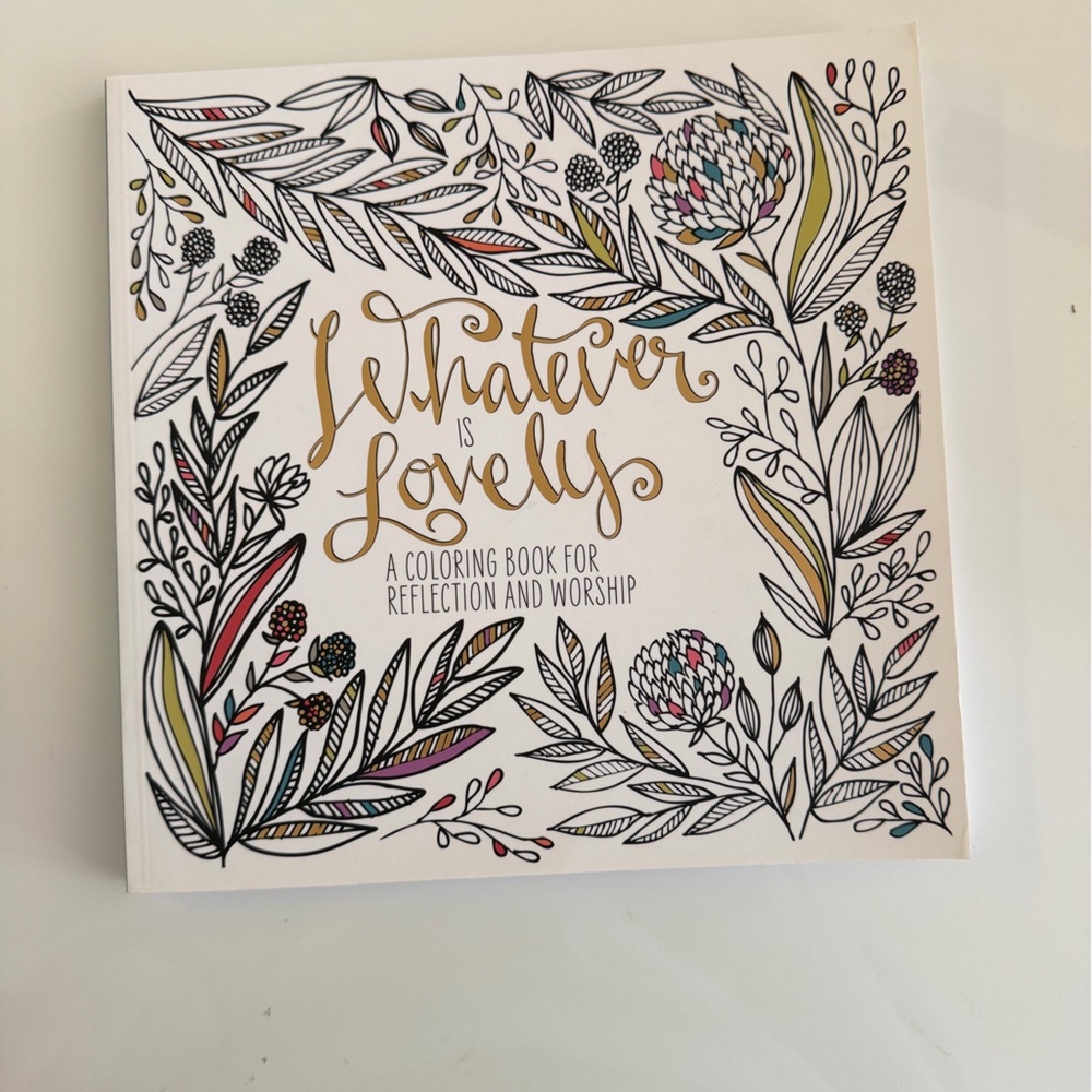 Coloring Book with Floral Design